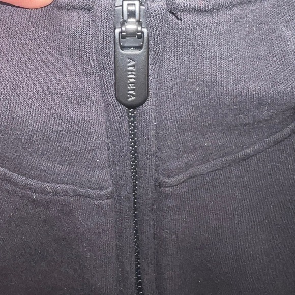 Athleta Coaster Luxe Quarter Zip Sweatshirt Lot of 3 Black Green Brown Medium - Picture 11 of 12